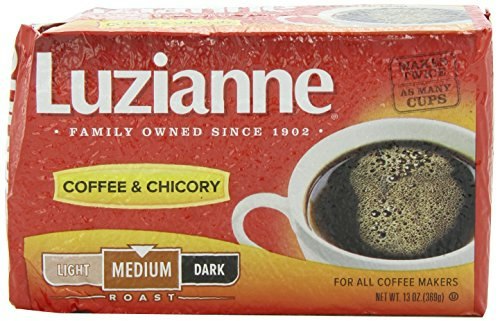 Luzianne Ground Coffee and Chicory Medium Roast 13-ounce Bag: $14.99 Luzianne Ground Coffee and Chicory Medium Roast 13-ounce Bag: $14.99