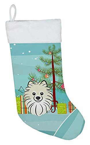 Caroline's Treasures Christmas Tree and Pomeranian Christmas Stocking: $26.27 Caroline's Treasures Christmas Tree and Pomeranian Christmas Stocking: $26.27