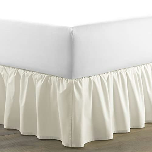 Laura Ashley King Size Ruffled Bed Skirt: $33.45