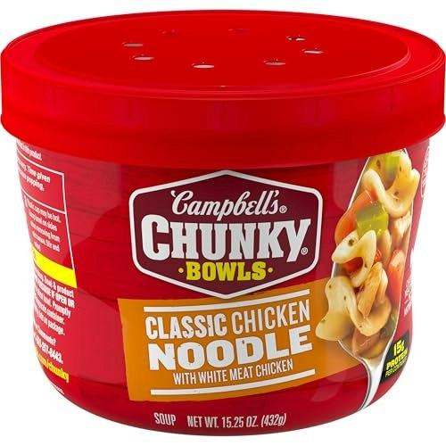 Campbell's Chunky Classic Chicken Noodle Soup 15.25-oz. Bowl: $1.98 Campbell's Chunky Classic Chicken Noodle Soup 15.25-oz. Bowl: $1.98