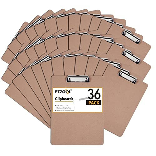 Ezzgol Letter Size Wood Clipboard 36-Pack: $36.99
