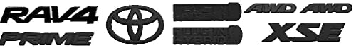 Toyota RAV4 Prime XSE Black Emblem Overlay Set: $136 Toyota RAV4 Prime XSE Black Emblem Overlay Set: $136