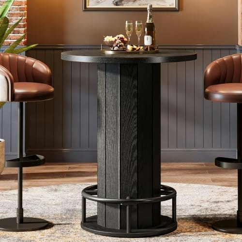 Tribesigns 39.4-inch Round Bistro Pub Table: $126.99 Tribesigns 39.4-inch Round Bistro Pub Table: $126.99